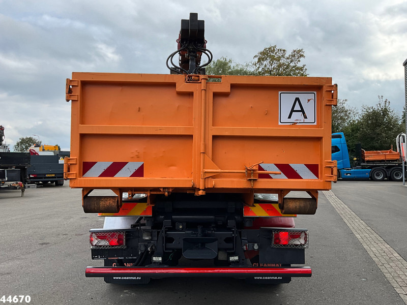 מזהיר, משאית מנוף Scania P 320 HMF 12 Tonmeter Z-kraan + Kipper 11m³: תמונה 8