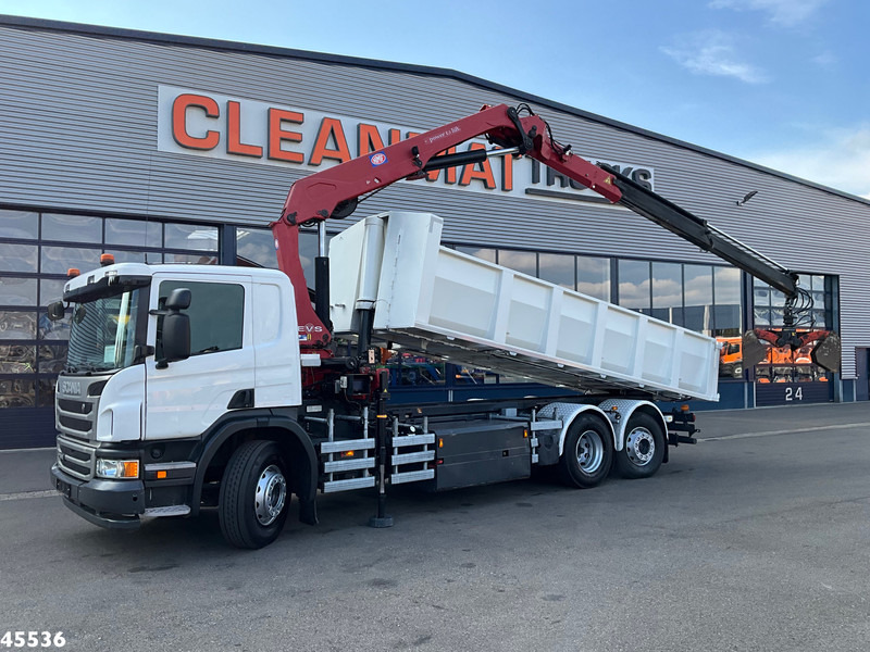 Scania P 340 Euro 6 CNG HMF 25 Tonmeter laadkraan Just 72.852 km! - מזהיר, משאית מנוף: תמונה 1 Scania P 340 Euro 6 CNG HMF 25 Tonmeter laadkraan Just 72.852 km! - מזהיר, משאית מנוף: תמונה 1