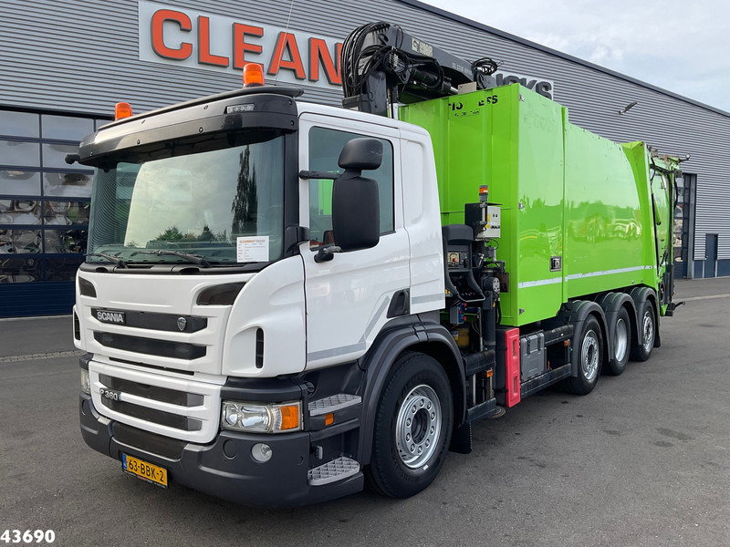 Scania P 360 Faun 18m³ + Hiab crane + Underground Container Washing Installation - משאית אשפה: תמונה 2 Scania P 360 Faun 18m³ + Hiab crane + Underground Container Washing Installation - משאית אשפה: תמונה 2