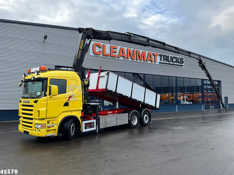 Scania R 380 Palfinger 29 Tonmeter laadkraan + Fly-Jib - מזהיר, משאית מנוף: תמונה 1 Scania R 380 Palfinger 29 Tonmeter laadkraan + Fly-Jib - מזהיר, משאית מנוף: תמונה 1