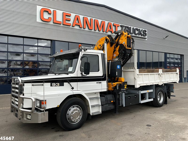 Scania T 93 4x2 Kipper met 31 Tonmeter laadkraan (bj 2005) + Fly-JIb! Just 118.736 km! - מזהיר, משאית מנוף: תמונה 4 Scania T 93 4x2 Kipper met 31 Tonmeter laadkraan (bj 2005) + Fly-JIb! Just 118.736 km! - מזהיר, משאית מנוף: תמונה 4