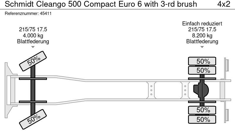 מטאטא כבישים Schmidt Cleango 500 Compact Euro 6 with 3-rd brush: תמונה 19