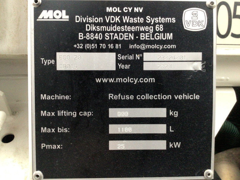 משאית אשפה Volvo FL 250 VDK 9m³: תמונה 19 משאית אשפה Volvo FL 250 VDK 9m³: תמונה 19