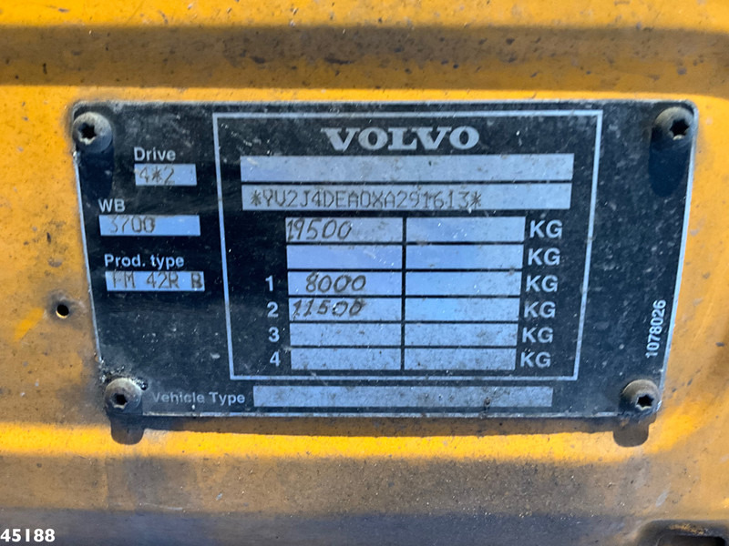 משאית דילוג העמסה Volvo FM 290 Full Steel Manual 12 Ton portaalarmsysteem: תמונה 18