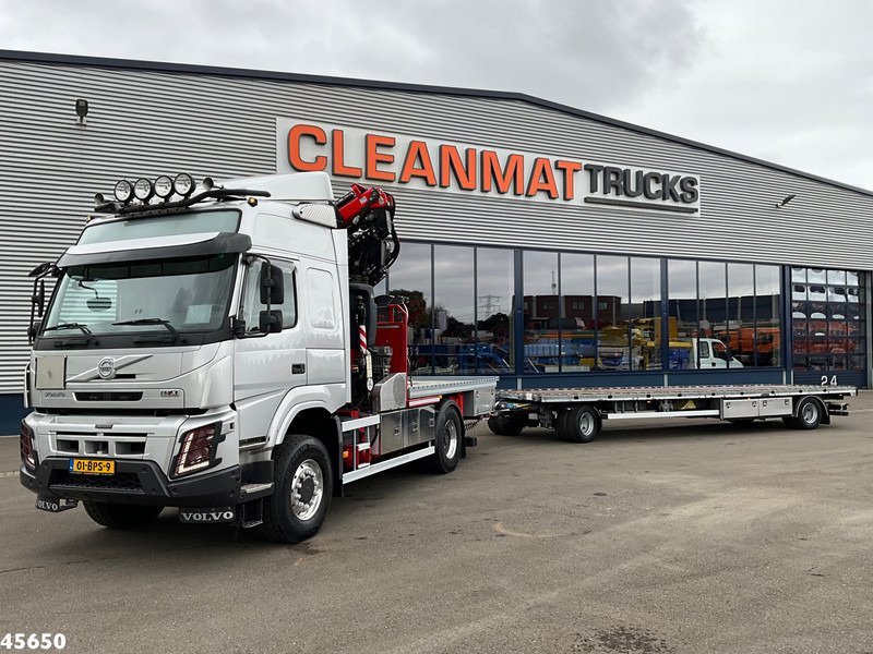 Volvo FMX 500 4x4 Fassi 31 Tonmeter laadkraan + Fly-Jib + Jumbo 2-assige aanhangwagen - משאית מנוף: תמונה 1 Volvo FMX 500 4x4 Fassi 31 Tonmeter laadkraan + Fly-Jib + Jumbo 2-assige aanhangwagen - משאית מנוף: תמונה 1