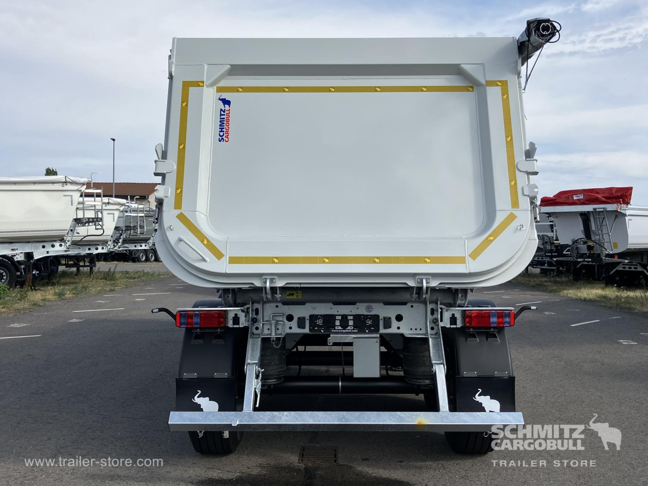 חָדָשׁ סמיטריילר עם מזהיר SCHMITZ Auflieger Kipper Stahlrundmulde 29m³: תמונה 9