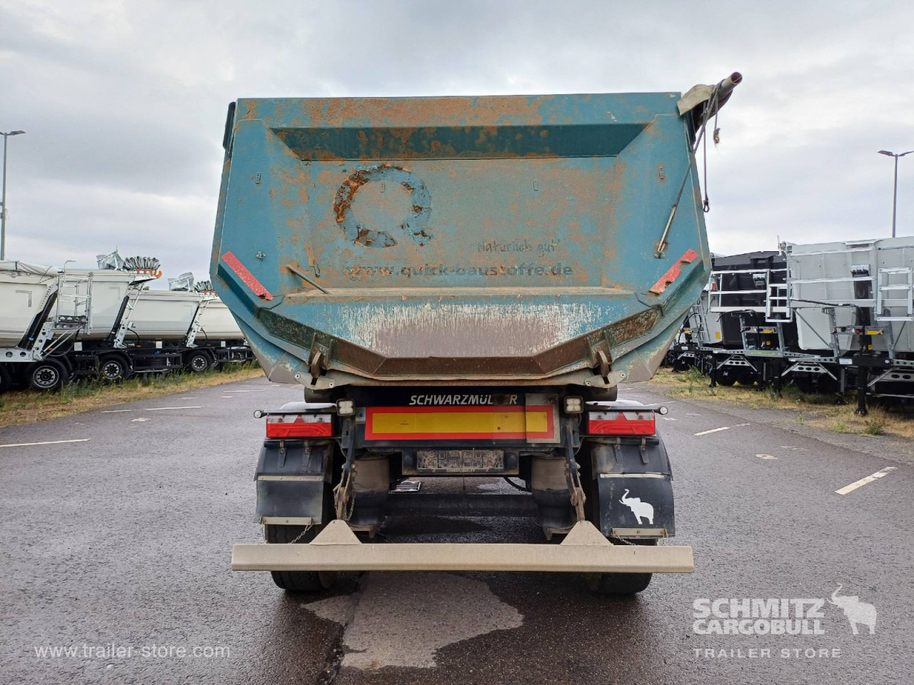 סמיטריילר עם מזהיר SCHWARZMUELLER Auflieger Kipper Stahlrundmulde 26m³: תמונה 8