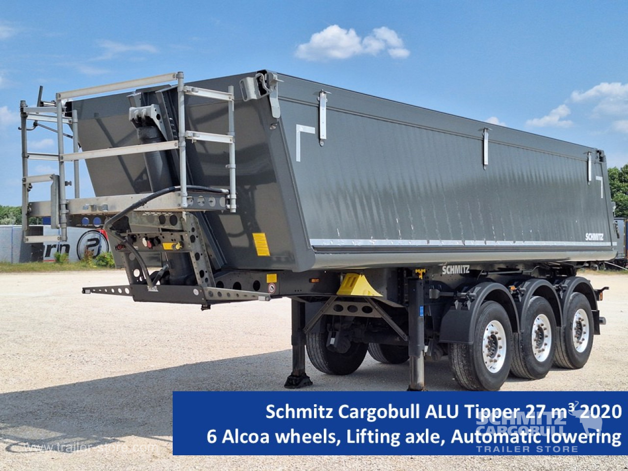 SCHMITZ Tipper Alu-square sided body 27m³ - סמיטריילר עם מזהיר: תמונה 1 SCHMITZ Tipper Alu-square sided body 27m³ - סמיטריילר עם מזהיר: תמונה 1