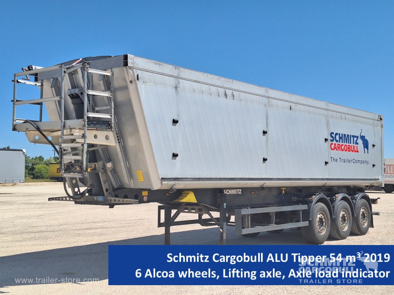 SCHMITZ Tipper Alu-square sided body 54m³ - סמיטריילר עם מזהיר: תמונה 1 SCHMITZ Tipper Alu-square sided body 54m³ - סמיטריילר עם מזהיר: תמונה 1