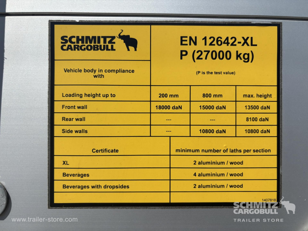 סמיטריילר עם וילונות צד SCHMITZ Curtainsider Standard: תמונה 13