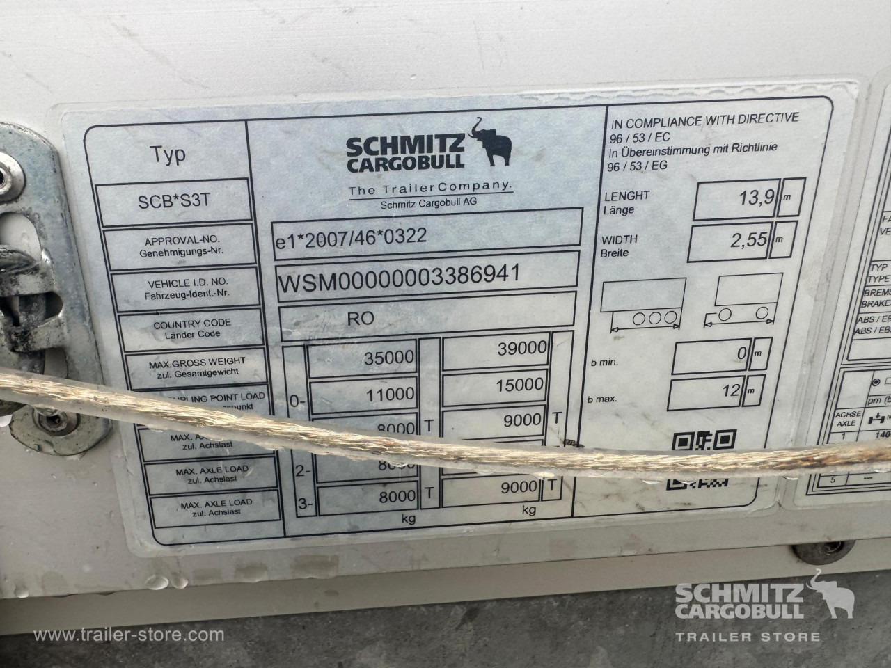 SCHMITZ Curtainsider Standard - סמיטריילר עם וילונות צד: תמונה 3 SCHMITZ Curtainsider Standard - סמיטריילר עם וילונות צד: תמונה 3