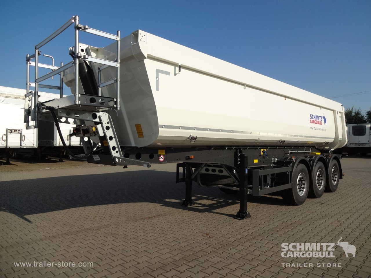 SCHMITZ Tipper Steel half pipe body 273m³ - סמיטריילר עם מזהיר: תמונה 4 SCHMITZ Tipper Steel half pipe body 273m³ - סמיטריילר עם מזהיר: תמונה 4