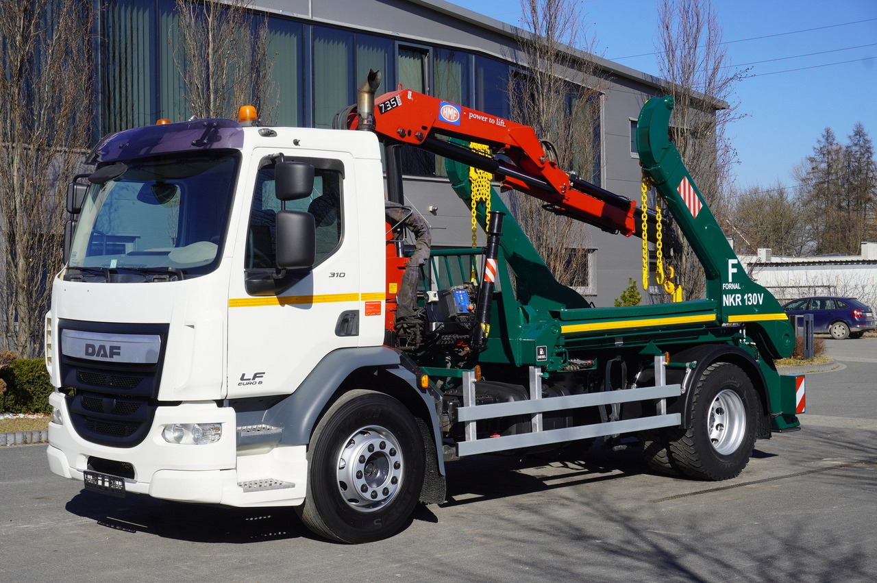 DAF LF 18.310 E6 / Skip loader Fornal NKR 130V / HDS HMF 735 K2 / Manual gearbox - משאית מנוף: תמונה 1 DAF LF 18.310 E6 / Skip loader Fornal NKR 130V / HDS HMF 735 K2 / Manual gearbox - משאית מנוף: תמונה 1