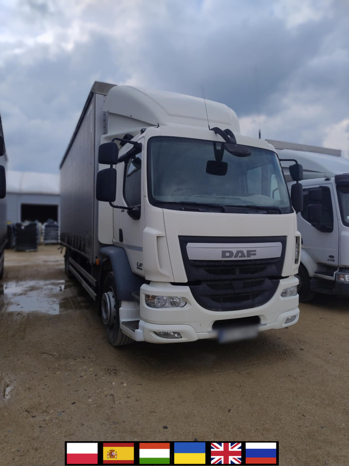 DAF LF 250 / Curtainsider 18 EPAL / sleeping cab - משאית וילונות צד: תמונה 1 DAF LF 250 / Curtainsider 18 EPAL / sleeping cab - משאית וילונות צד: תמונה 1