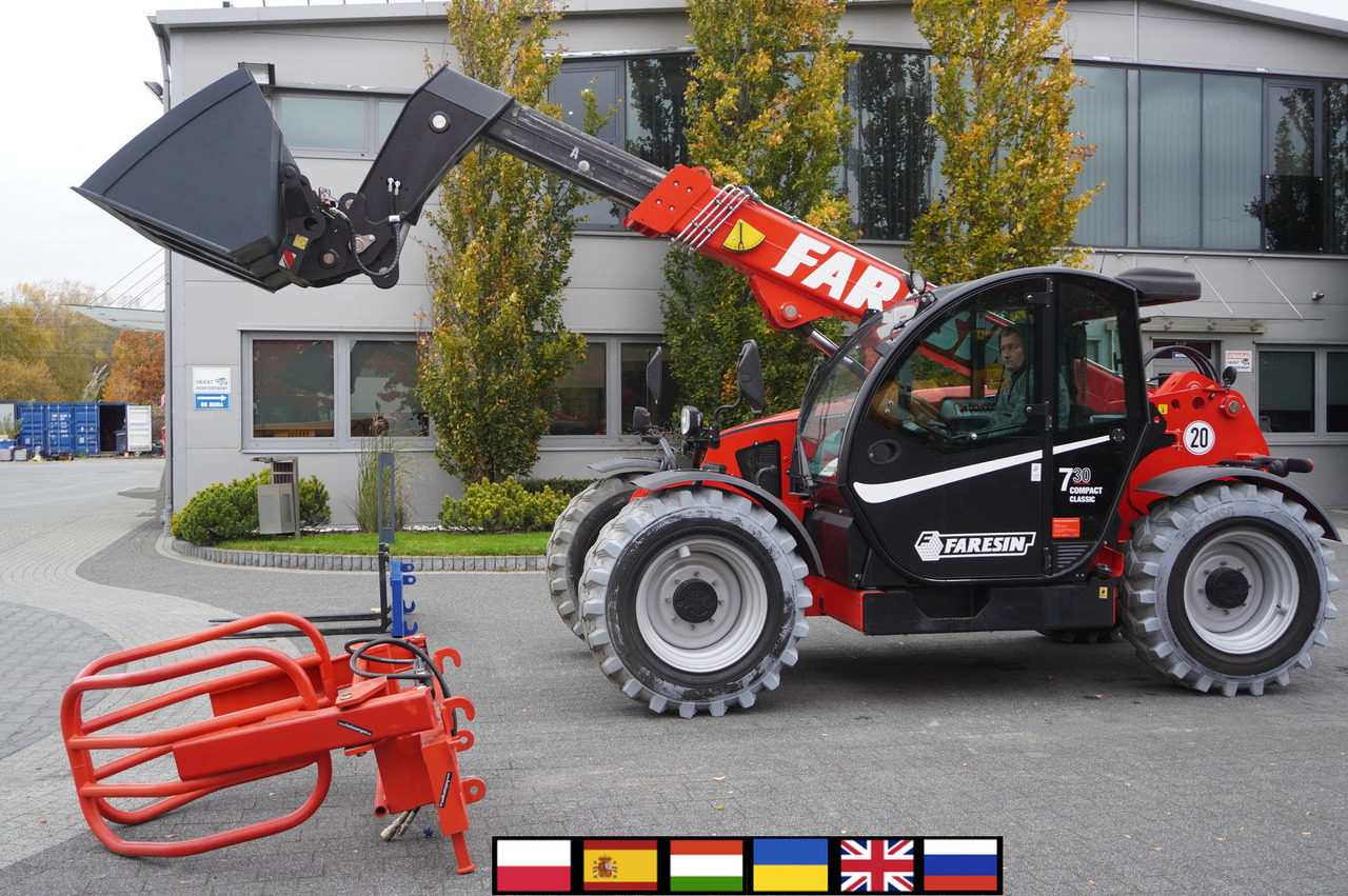 Faresin 730C Classic 55 / NEW / 550 MTH!!! / reach 7 m / joystick - מעמיס גלגלים טלסקופי: תמונה 1 Faresin 730C Classic 55 / NEW / 550 MTH!!! / reach 7 m / joystick - מעמיס גלגלים טלסקופי: תמונה 1