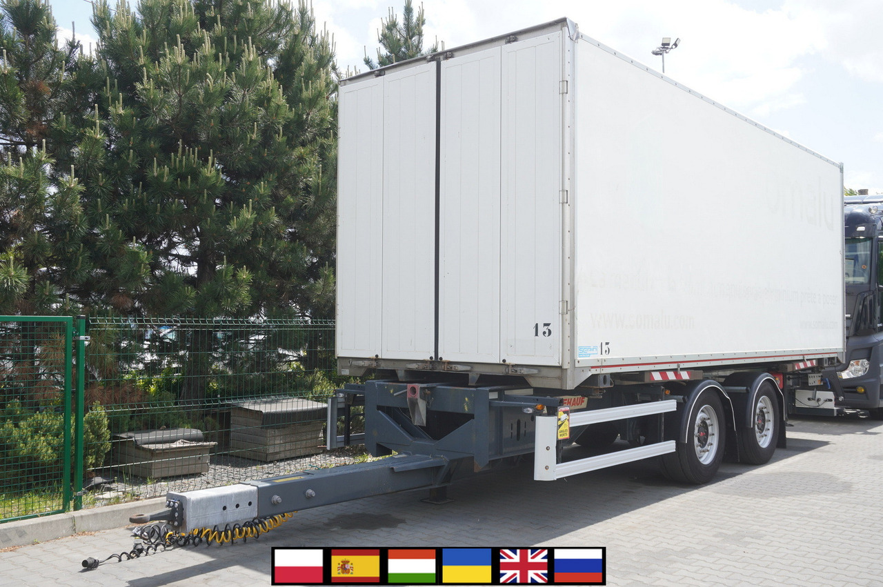 Fruehauf passthrough box trailer 18 EPAL / 2021 / SAF axles - קרון נגרר בתיבה סגורה: תמונה 1 Fruehauf passthrough box trailer 18 EPAL / 2021 / SAF axles - קרון נגרר בתיבה סגורה: תמונה 1