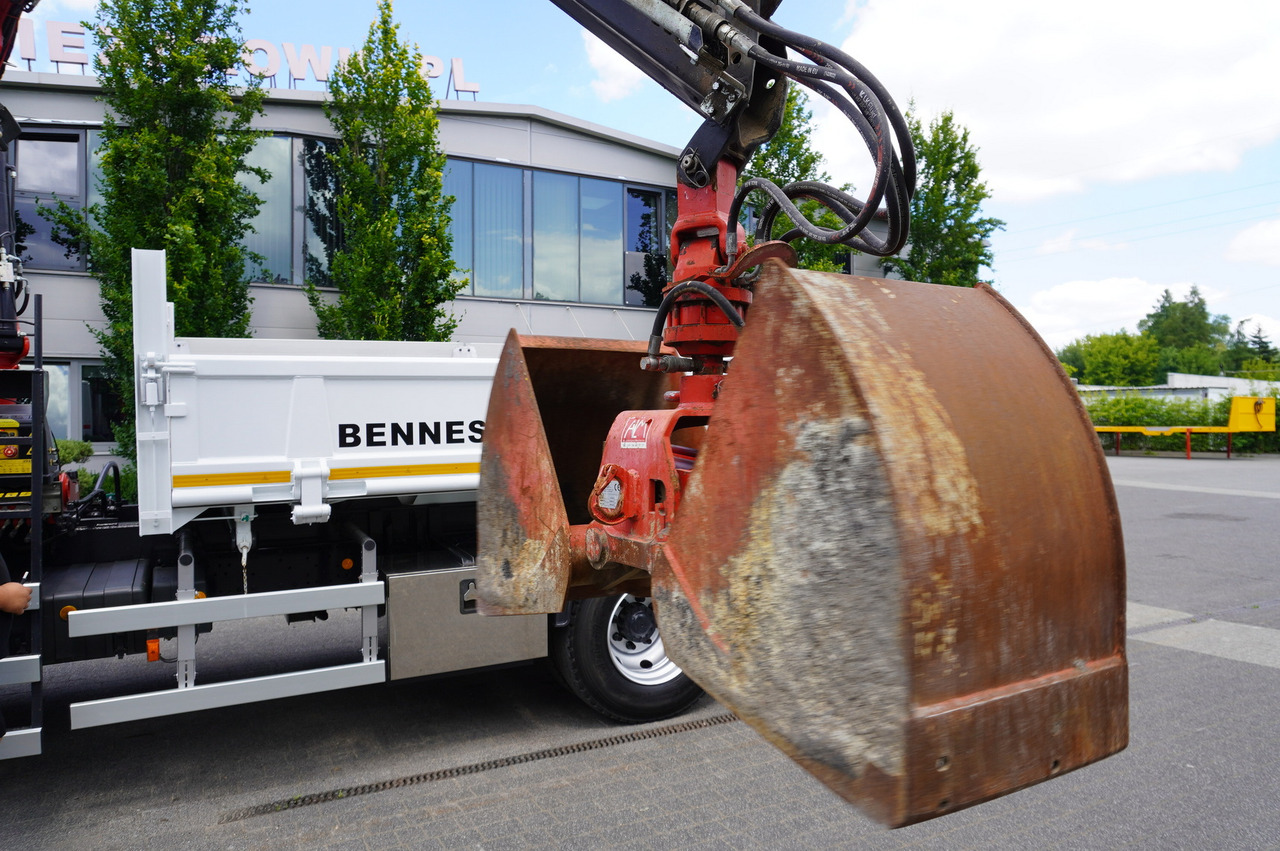 משאית צד נופל/ שטוחה, משאית מנוף IVECO Eurocargo 160E22 EEV Dump truck / Bortmatic / Crane FASSI F95A.0.22: תמונה 26