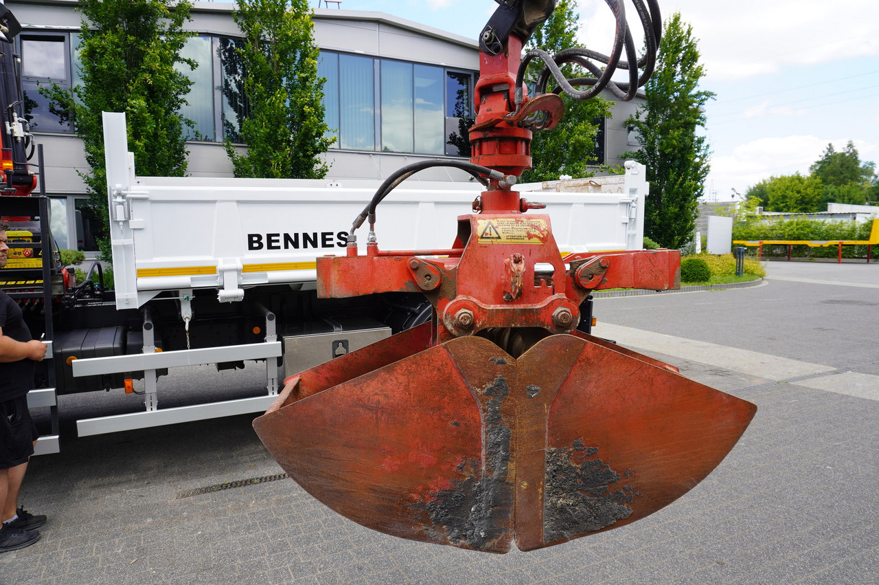 משאית צד נופל/ שטוחה, משאית מנוף IVECO Eurocargo 160E22 EEV Dump truck / Bortmatic / Crane FASSI F95A.0.22: תמונה 27