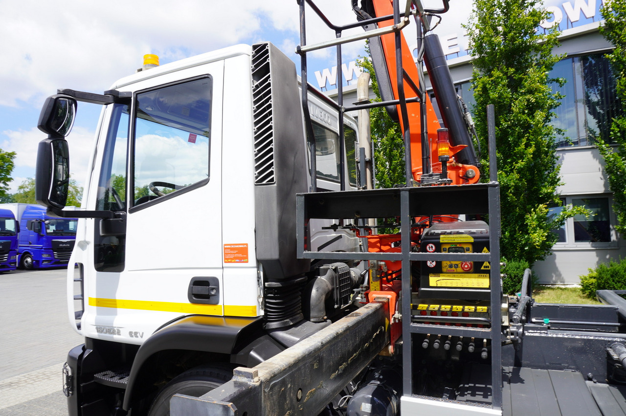 משאית צד נופל/ שטוחה, משאית מנוף IVECO Eurocargo 160E22 EEV Dump truck / Bortmatic / Crane FASSI F95A.0.22: תמונה 23
