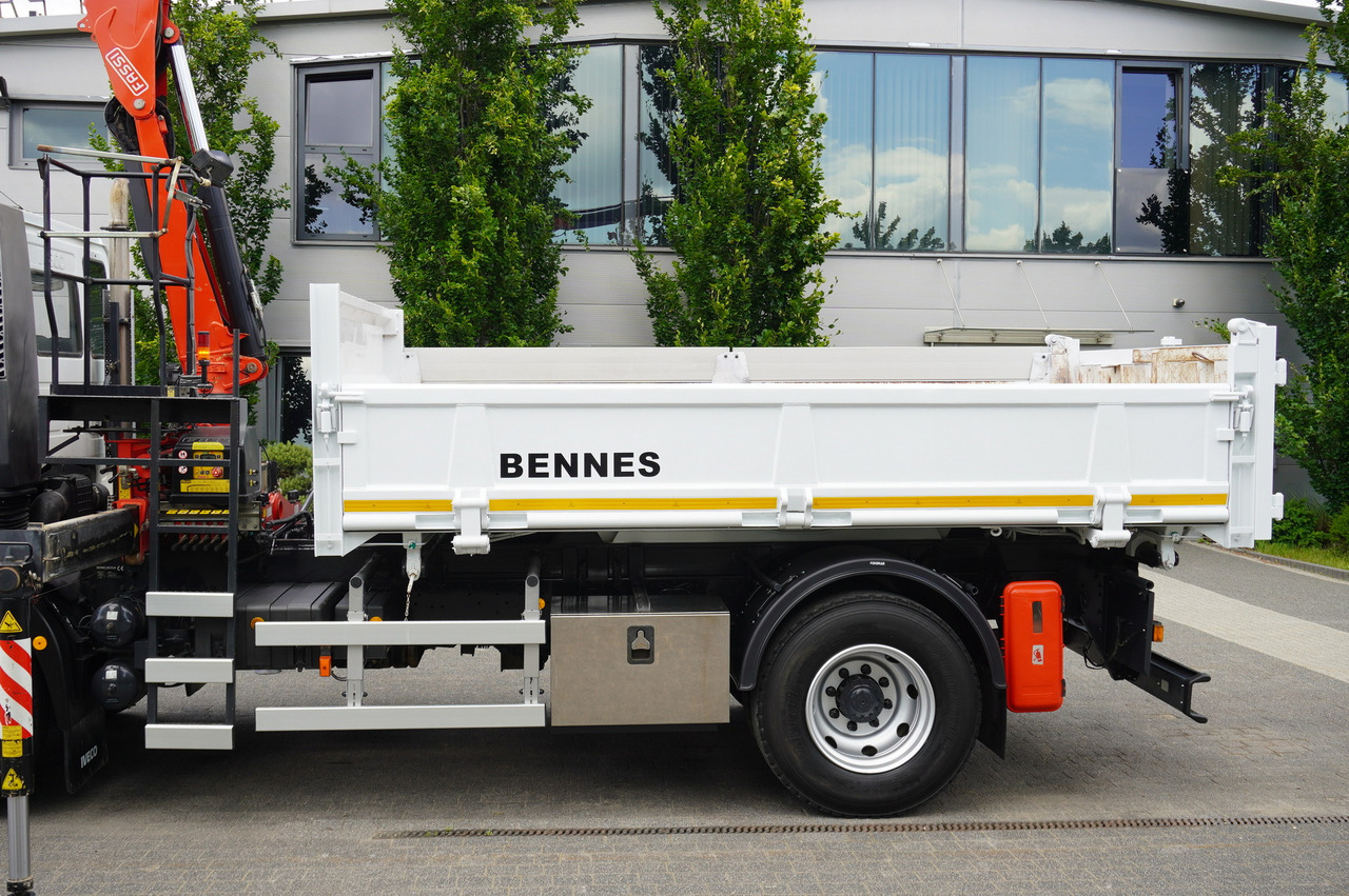 משאית צד נופל/ שטוחה, משאית מנוף IVECO Eurocargo 160E22 EEV Dump truck / Bortmatic / Crane FASSI F95A.0.22: תמונה 17