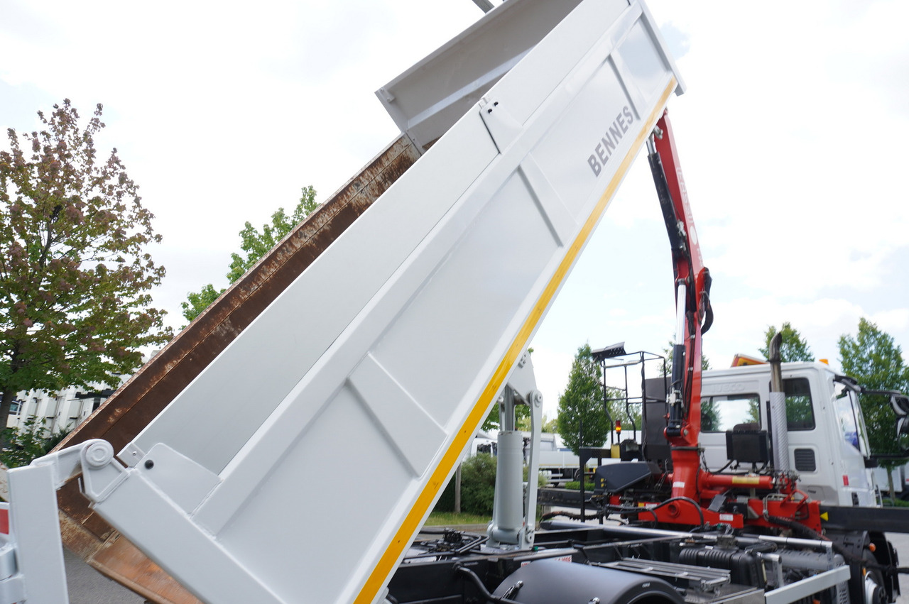 משאית צד נופל/ שטוחה, משאית מנוף IVECO Eurocargo 160E22 EEV Dump truck / Bortmatic / Crane FASSI F95A.0.22: תמונה 22
