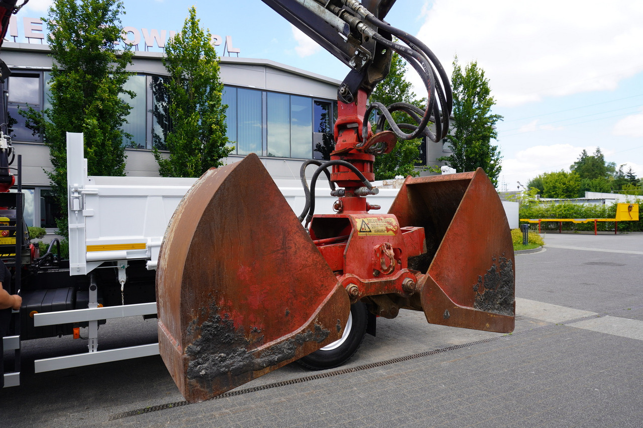 משאית צד נופל/ שטוחה, משאית מנוף IVECO Eurocargo 160E22 EEV Dump truck / Bortmatic / Crane FASSI F95A.0.22: תמונה 25
