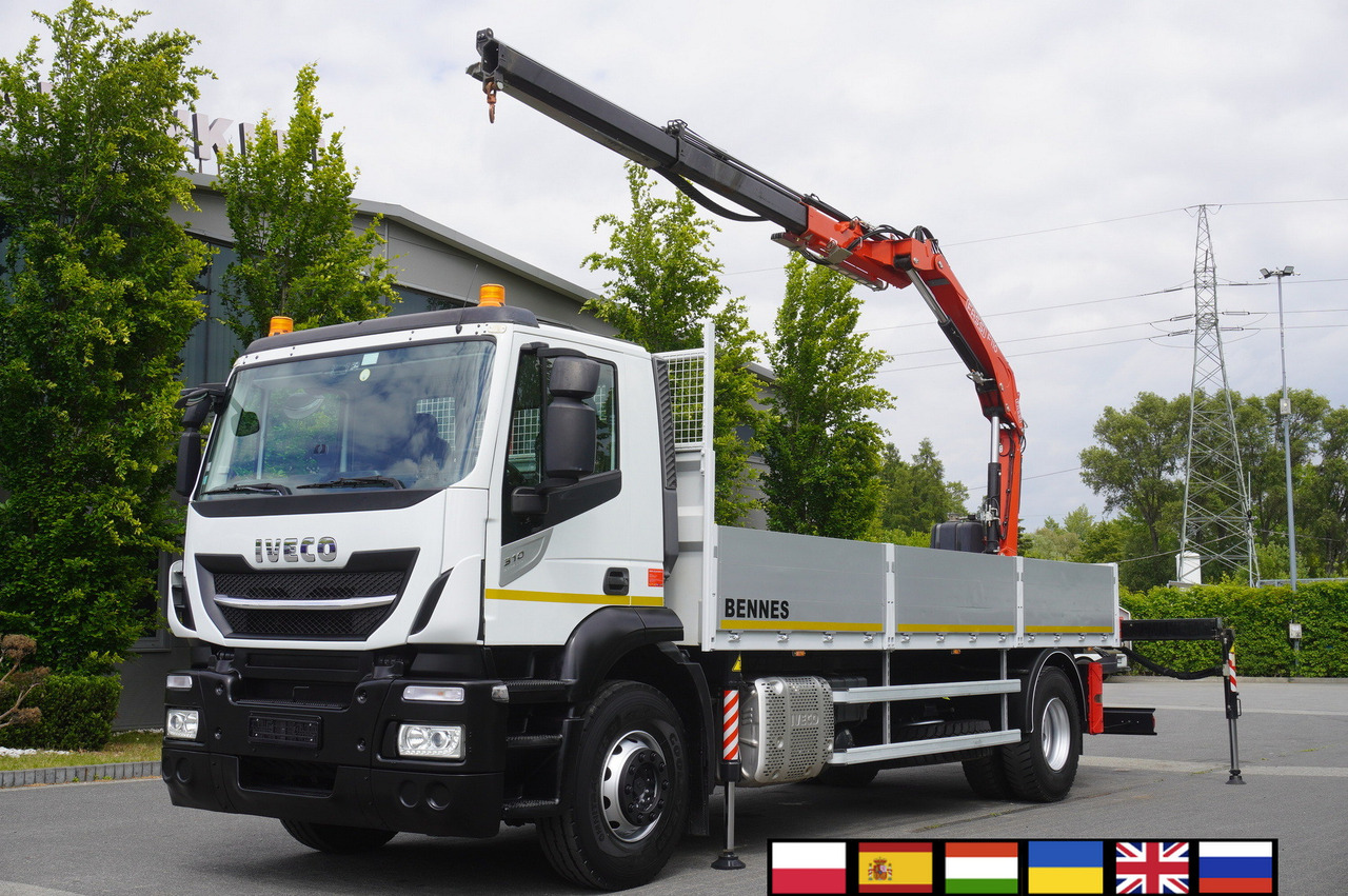 Iveco Stralis 310 / 34 tho km !!! / FASSI 4 Tons 400 MTH! / Flatbed - משאית מנוף, משאית מנוף: תמונה 1 Iveco Stralis 310 / 34 tho km !!! / FASSI 4 Tons 400 MTH! / Flatbed - משאית מנוף, משאית מנוף: תמונה 1