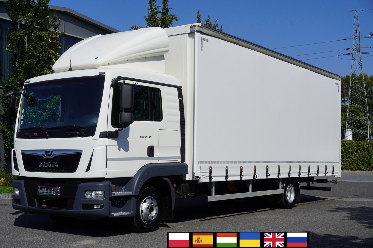 MAN TGL 12.190 / Curtainsider 19 EPAL / Sleeper cab - משאית וילונות צד: תמונה 1 MAN TGL 12.190 / Curtainsider 19 EPAL / Sleeper cab - משאית וילונות צד: תמונה 1