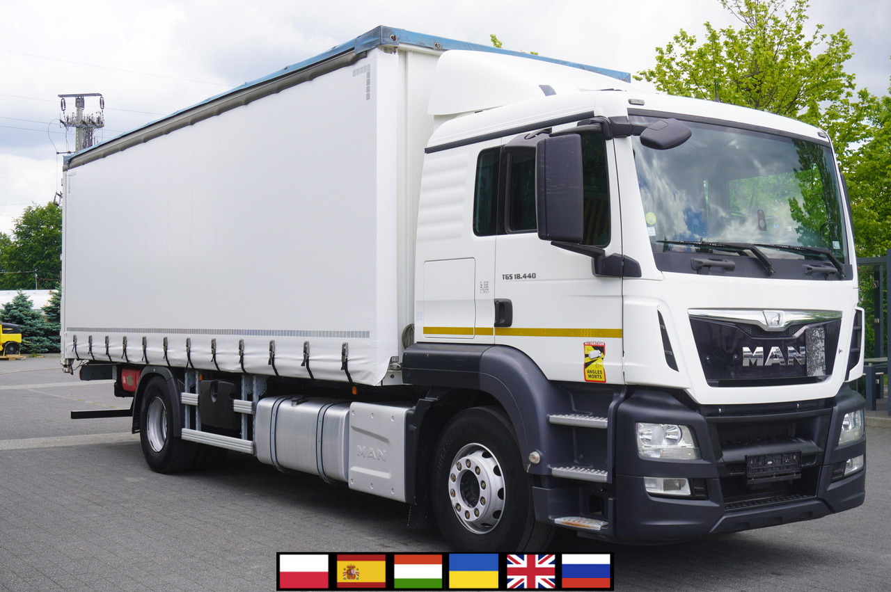 MAN TGS 18.440 / 19 EPAL curtainsider / Sleeper cab - משאית וילונות צד: תמונה 1 MAN TGS 18.440 / 19 EPAL curtainsider / Sleeper cab - משאית וילונות צד: תמונה 1