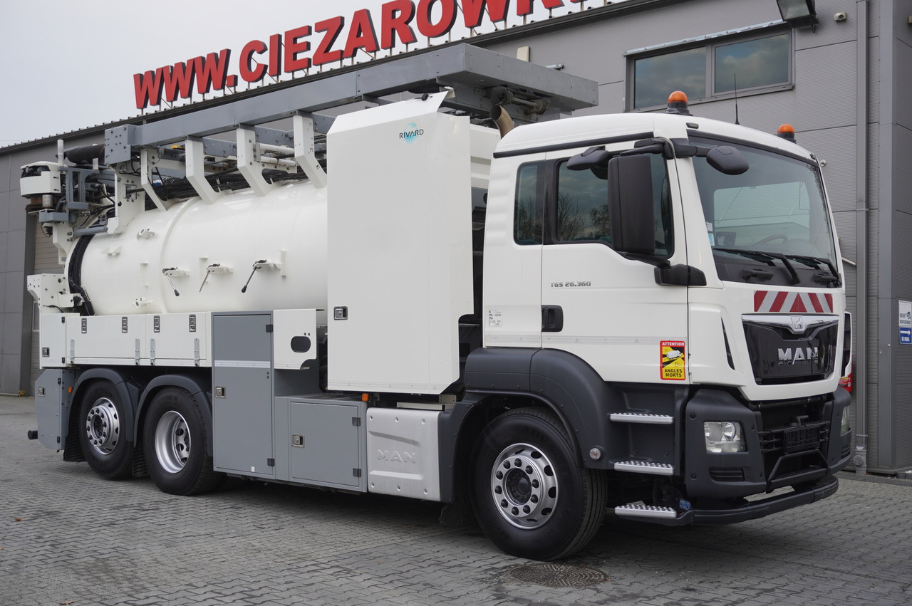 MAN TGS 26.360 E6 / RIVARD sewage cleaner 18 m3 / 180 tho. km / steering axle / 2 units - משאית ואקום: תמונה 2 MAN TGS 26.360 E6 / RIVARD sewage cleaner 18 m3 / 180 tho. km / steering axle / 2 units - משאית ואקום: תמונה 2