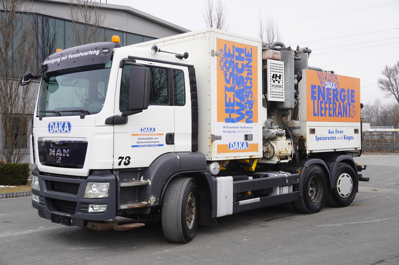 MAN TGS 26.360 / Holzmann Fahrzeugbau HBS 28/120.00 kitchen waste vehicle / Euro 5 - משאית אשפה: תמונה 1 MAN TGS 26.360 / Holzmann Fahrzeugbau HBS 28/120.00 kitchen waste vehicle / Euro 5 - משאית אשפה: תמונה 1