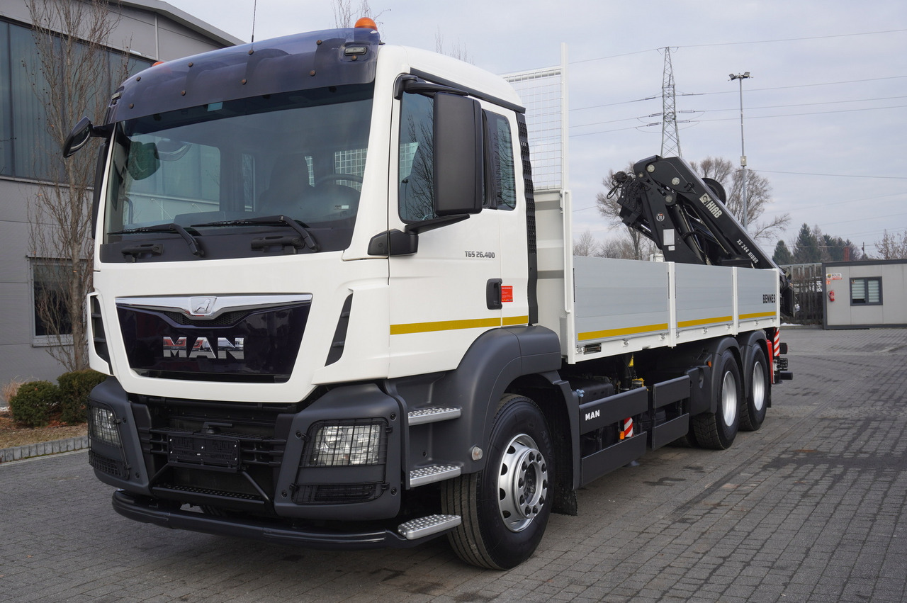 MAN TGS 26.400 / HDS HIAB 244 EP-4 HIDUO 8500 kg / 6x4 - משאית צד נופל/ שטוחה, משאית מנוף: תמונה 2 MAN TGS 26.400 / HDS HIAB 244 EP-4 HIDUO 8500 kg / 6x4 - משאית צד נופל/ שטוחה, משאית מנוף: תמונה 2