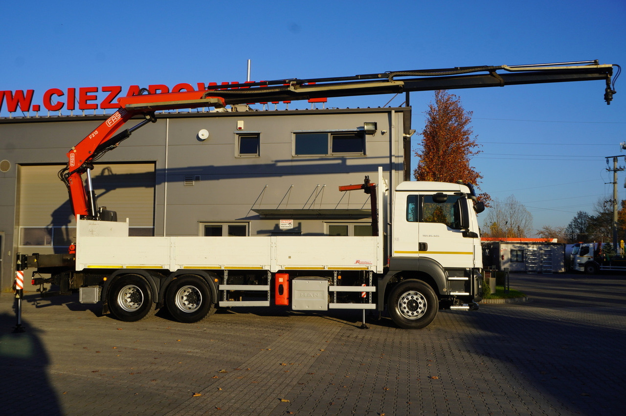 MAN TGS 26.420 E6 6x4 / Fassi F215A crane / 360 MTH! / 5.6 t capacity / 12.7 m reach / 120 tho. km! - משאית צד נופל/ שטוחה, משאית מנוף: תמונה 4 MAN TGS 26.420 E6 6x4 / Fassi F215A crane / 360 MTH! / 5.6 t capacity / 12.7 m reach / 120 tho. km! - משאית צד נופל/ שטוחה, משאית מנוף: תמונה 4