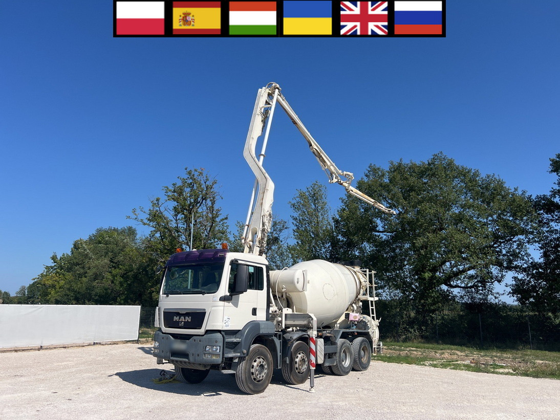 MAN TGS 32.400 8x4 Concrete Mixer Pump truck / 426 MTH !!! / 18 meters - משאית משאבת בטון: תמונה 1 MAN TGS 32.400 8x4 Concrete Mixer Pump truck / 426 MTH !!! / 18 meters - משאית משאבת בטון: תמונה 1