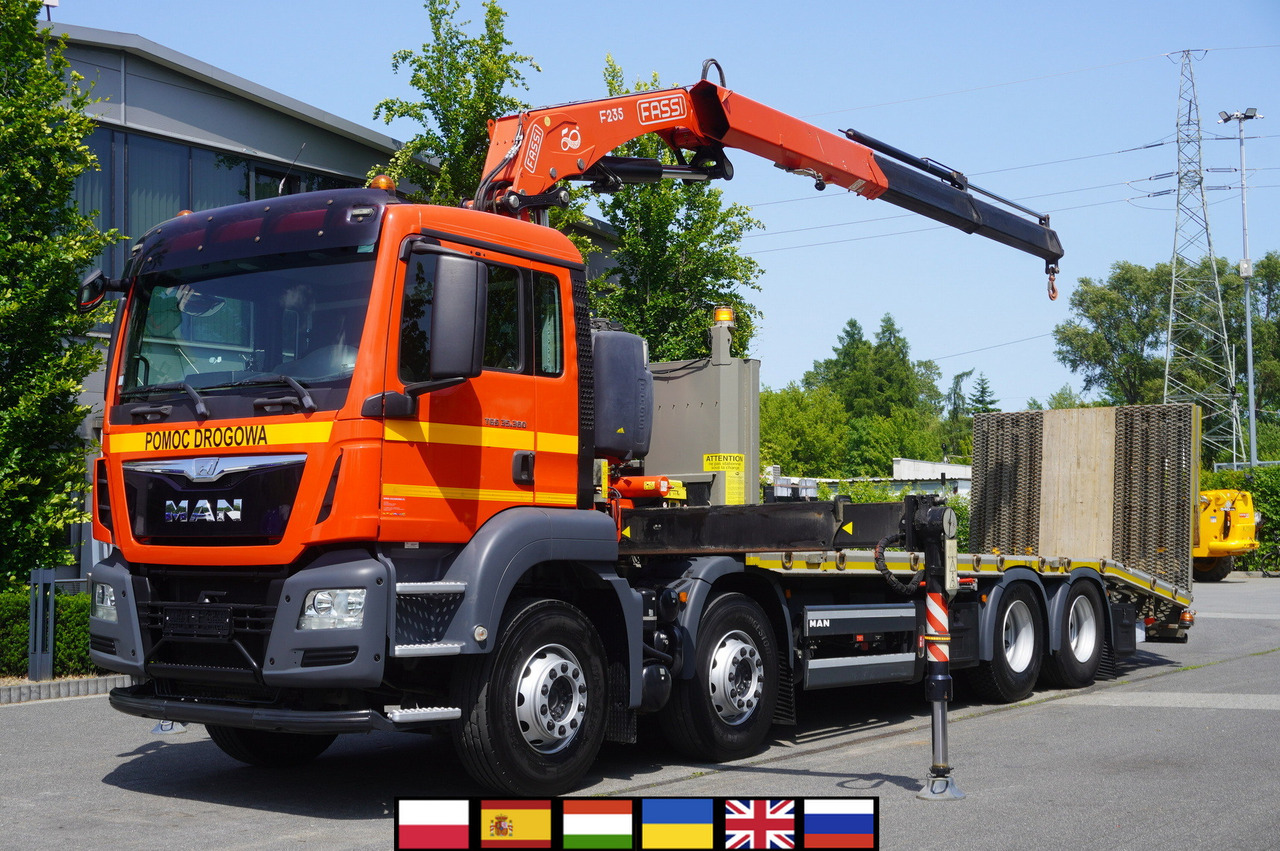 MAN TGS 35.360 E6 8x2 / FASSI F235 crane / 6.5 T cap. / 8.3 m reach - משאית הובלה אוטומטית, משאית מנוף: תמונה 1 MAN TGS 35.360 E6 8x2 / FASSI F235 crane / 6.5 T cap. / 8.3 m reach - משאית הובלה אוטומטית, משאית מנוף: תמונה 1