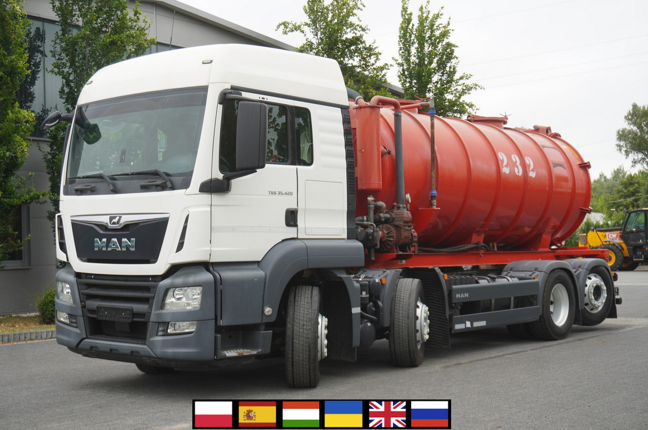 MAN TGS 35.420 8×2 / NEW septic barrel 13000 L / 3 steered axles - מזרק תערובת: תמונה 1 MAN TGS 35.420 8×2 / NEW septic barrel 13000 L / 3 steered axles - מזרק תערובת: תמונה 1