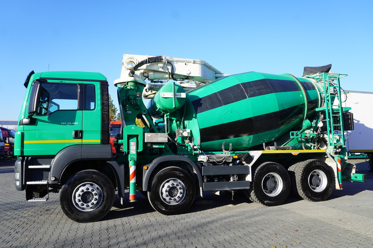 MAN TGS 35.480 8x4 Concrete Mixer Pump truck / Putzmeister M24-3 / 1600 MTH! - משאית מערבלת בטון: תמונה 3 MAN TGS 35.480 8x4 Concrete Mixer Pump truck / Putzmeister M24-3 / 1600 MTH! - משאית מערבלת בטון: תמונה 3