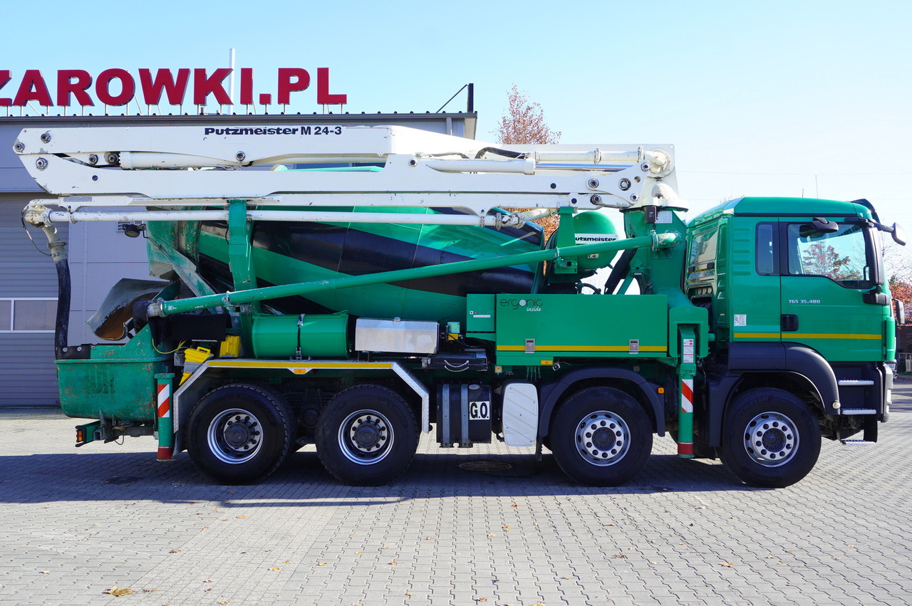 MAN TGS 35.480 8x4 Concrete Mixer Pump truck / Putzmeister M24-3 / 1600 MTH! - משאית מערבלת בטון: תמונה 5 MAN TGS 35.480 8x4 Concrete Mixer Pump truck / Putzmeister M24-3 / 1600 MTH! - משאית מערבלת בטון: תמונה 5