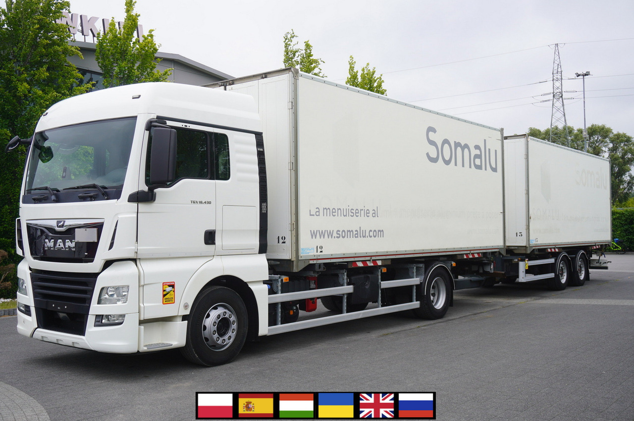 MAN TGX 18.430 / 18 EPAL box / Fruehauf 18 EPAL box trailer / 2021 - משאית תיבה: תמונה 1 MAN TGX 18.430 / 18 EPAL box / Fruehauf 18 EPAL box trailer / 2021 - משאית תיבה: תמונה 1
