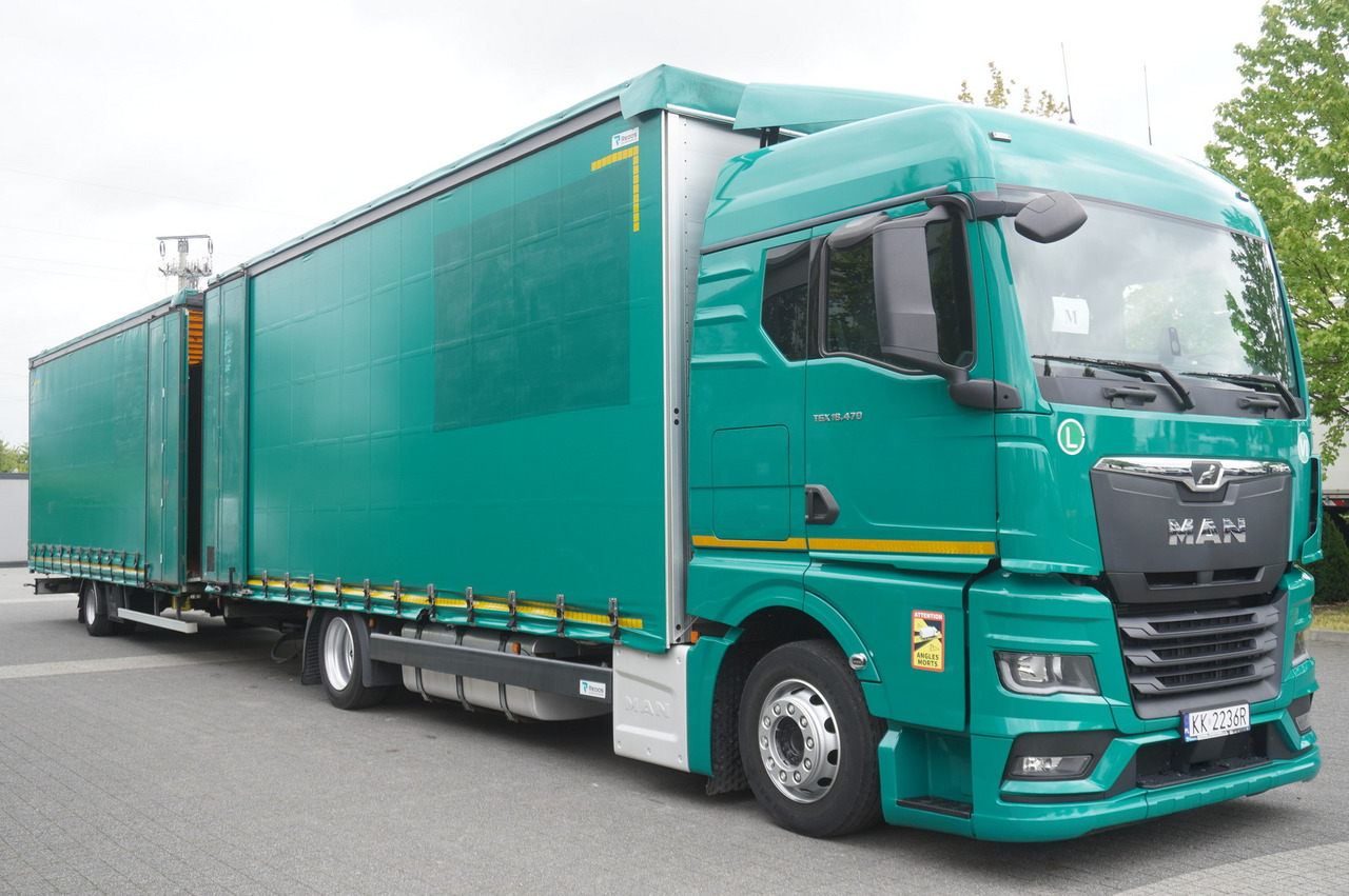 MAN TGX 18.470 / Trailer 19 EPAL / Curtainsider 19 EPAL / 2022 / Retarder / 15 units - משאית וילונות צד: תמונה 2 MAN TGX 18.470 / Trailer 19 EPAL / Curtainsider 19 EPAL / 2022 / Retarder / 15 units - משאית וילונות צד: תמונה 2