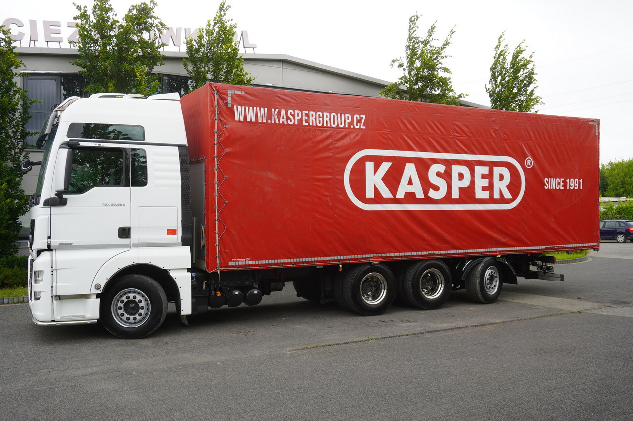 MAN TGX 35.580 E6 8x4 /4 / 23 EPAL tarp superstructure / 4th axle steered - משאית וילונות צד: תמונה 2 MAN TGX 35.580 E6 8x4 /4 / 23 EPAL tarp superstructure / 4th axle steered - משאית וילונות צד: תמונה 2