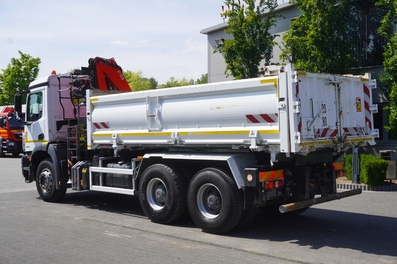 משאית מנוף MERCEDES-BENZ AROCS 2636 / Fassi F155A.0.22 crane 6t / 120 tho. km / 3-sided dump truck / 2 x Bordmatic: תמונה 6