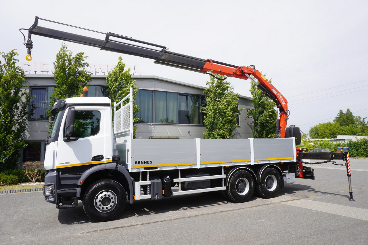 MERCEDES-BENZ AROCS 2636 Flatbed / HDS FASSI F175 7.7 T / 150,000 km - משאית צד נופל/ שטוחה, משאית מנוף: תמונה 4 MERCEDES-BENZ AROCS 2636 Flatbed / HDS FASSI F175 7.7 T / 150,000 km - משאית צד נופל/ שטוחה, משאית מנוף: תמונה 4