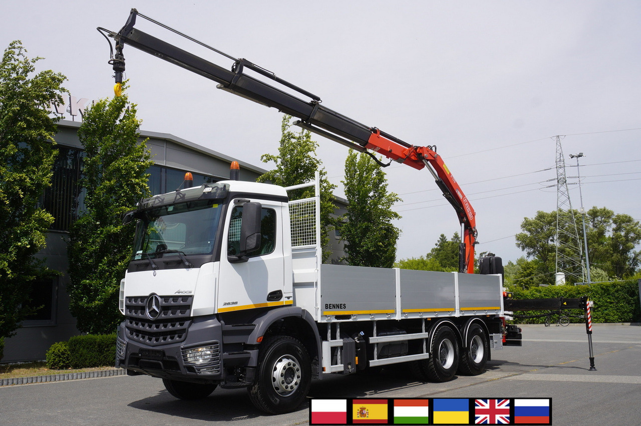MERCEDES-BENZ AROCS 2636 Flatbed / HDS FASSI F175 7.7 T / 150,000 km - עגורן נייד: תמונה 1 MERCEDES-BENZ AROCS 2636 Flatbed / HDS FASSI F175 7.7 T / 150,000 km - עגורן נייד: תמונה 1