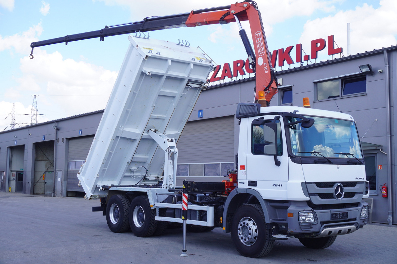 MERCEDES-BENZ Actros 2641 6×4 E5 / Crane / Dumper / 110000 km! - משאית צד נופל/ שטוחה, משאית מנוף: תמונה 1 MERCEDES-BENZ Actros 2641 6×4 E5 / Crane / Dumper / 110000 km! - משאית צד נופל/ שטוחה, משאית מנוף: תמונה 1