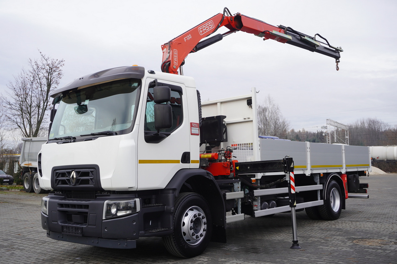 משאית צד נופל/ שטוחה, משאית מנוף RENAULT C280 DTI 8 / FASSI crane 5.6 T / range 8 m / Flatbed 15 EPAL: תמונה 8 משאית צד נופל/ שטוחה, משאית מנוף RENAULT C280 DTI 8 / FASSI crane 5.6 T / range 8 m / Flatbed 15 EPAL: תמונה 8