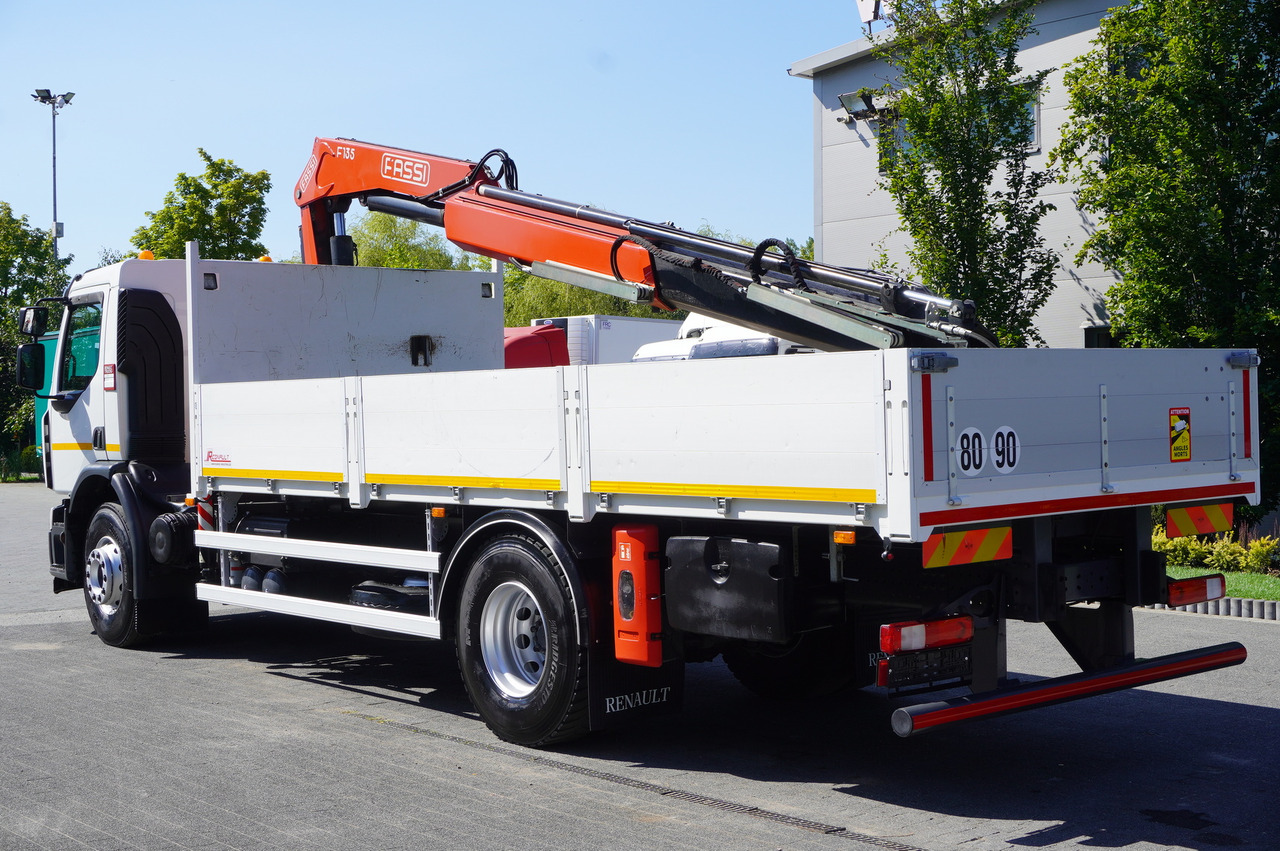 RENAULT C280 DTI 8 / FASSI crane 5.6 T / range 8 m / Flatbed 15 EPAL - משאית צד נופל/ שטוחה, משאית מנוף: תמונה 2 RENAULT C280 DTI 8 / FASSI crane 5.6 T / range 8 m / Flatbed 15 EPAL - משאית צד נופל/ שטוחה, משאית מנוף: תמונה 2