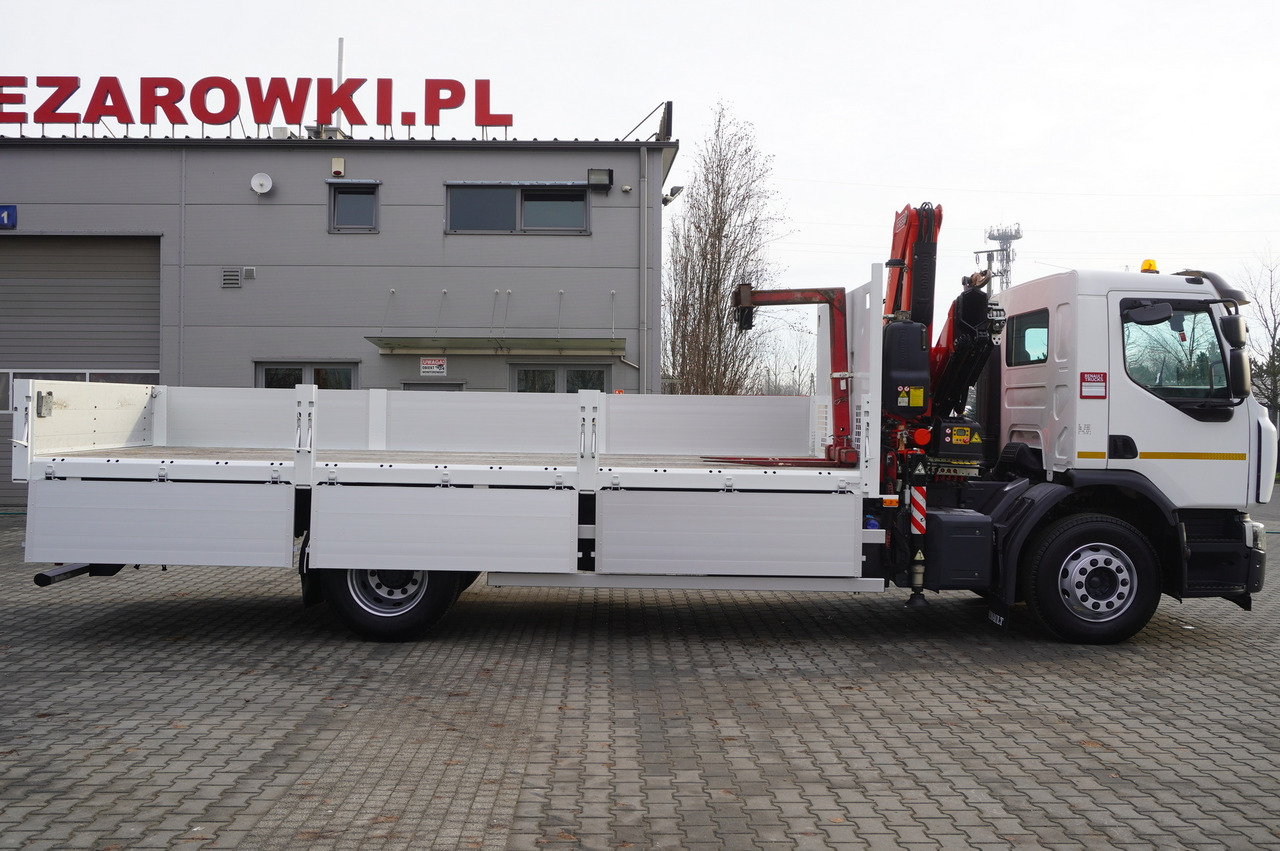 RENAULT C280 DTI 8 / FASSI crane 5.6 T / range 8 m / Flatbed 15 EPAL - משאית צד נופל/ שטוחה, משאית מנוף: תמונה 3 RENAULT C280 DTI 8 / FASSI crane 5.6 T / range 8 m / Flatbed 15 EPAL - משאית צד נופל/ שטוחה, משאית מנוף: תמונה 3