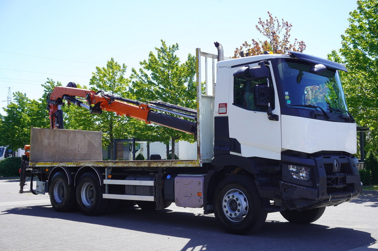RENAULT C380 Comfort 6x4 / Atlas 6.1 T crane / range 12.3 m - משאית צד נופל/ שטוחה, משאית מנוף: תמונה 5 RENAULT C380 Comfort 6x4 / Atlas 6.1 T crane / range 12.3 m - משאית צד נופל/ שטוחה, משאית מנוף: תמונה 5