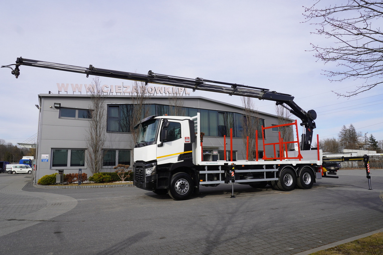 RENAULT C430 / HIAB 244 EP-5 HIDUO crane 8400 kg 15 m / Platform with stanchions - משאית מנוף: תמונה 5 RENAULT C430 / HIAB 244 EP-5 HIDUO crane 8400 kg 15 m / Platform with stanchions - משאית מנוף: תמונה 5